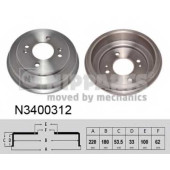 Тормозной барабан NIPPARTS N3400312