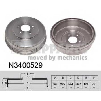 Тормозной барабан NIPPARTS N3400529