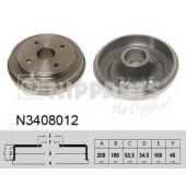 Тормозной барабан NIPPARTS N3408012