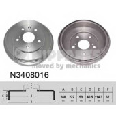 Тормозной барабан NIPPARTS N3408016