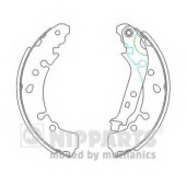 Комплект тормозных колодок для DAIHATSU CHARADE / TOYOTA YARIS(KSP13#, KSP9#, NCP13#, NCP9#, NHP13#, NLP13#, NSP13#, NSP9#, SCP9#, ZSP9#) <b>NIPPARTS N3502091</b>