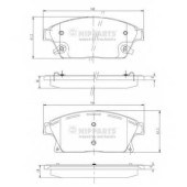 Колодки тормозные дисковые для CHEVROLET CRUZE(J300,J305,J308), ORLANDO(J309), TRACKER, VOLT / OPEL AMPERA, ASTRA GTC J, ASTRA, MOKKA, ZAFIRA(P12) <b>NIPPARTS N3600915</b>