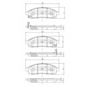Колодки тормозные дисковые для NISSAN NV200 / EVALIA, NV200 <b>NIPPARTS N3601101</b>