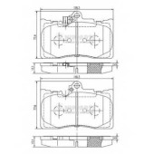 Колодки тормозные дисковые для LEXUS GS(GRL1#, GRS19#, GWL1#, GWS19#, URS19#, UZS19#) <b>NIPPARTS N3602134</b>