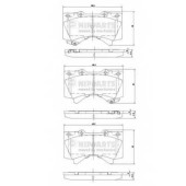 Колодки тормозные дисковые для LEXUS LX(URJ201) / TOYOTA LAND CRUISER 200(UZJ2#, VDJ2#), LAND CRUISER(BJ7#, HZJ7#, KZJ7#, LJ7#, PZJ7#, RJ7#), TUNDRA(#K5#) <b>NIPPARTS N3602136</b>