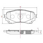 Колодки тормозные дисковые для MAZDA 6(GH,GJ) <b>NIPPARTS N3603074</b>