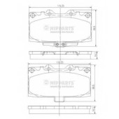 Колодки тормозные дисковые для SUBARU FORESTER(SF,SG), IMPREZA(GC,GD,GF,GG) <b>NIPPARTS N3607022</b>