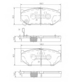 Колодки тормозные дисковые для SUZUKI SWIFT(EZ,FZ,MZ,NZ) <b>NIPPARTS N3608031</b>