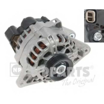 Генератор 90А для HYUNDAI ACCENT, COUPE, ELANTRA, GETZ, MATRIX, TIBURON, TUCSON / KIA CARENS, CERATO, CERATO KOUP, RIO, SPORTAGE <b>NIPPARTS N5110324</b>