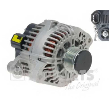 Генератор 110А для HYUNDAI GENESIS, GRANDEUR, H-1 Travel, ix35, SANTA FE, SONATA / KIA CADENZA, CARENS, MAGENTIS, OPTIMA, SORENTO, SPORTAGE <b>NIPPARTS N5110528</b>