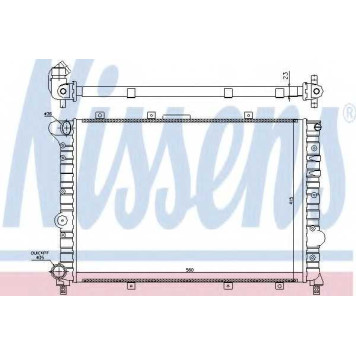 Радиатор охлаждения двигателя NISSENS 60041