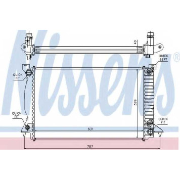 Радиатор охлаждения двигателя NISSENS 60314A