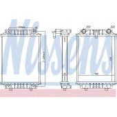 Радиатор охлаждения двигателя NISSENS 60351