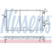 Радиатор охлаждения двигателя NISSENS 604551