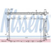 Радиатор охлаждения двигателя NISSENS 60459