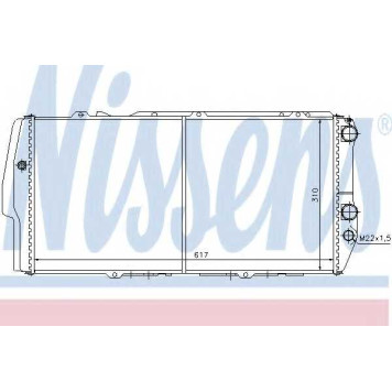 Радиатор охлаждения двигателя NISSENS 604781
