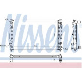 Радиатор охлаждения двигателя NISSENS 60495