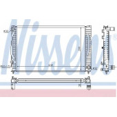 Радиатор охлаждения двигателя NISSENS 60496