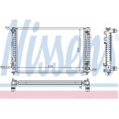 Радиатор охлаждения двигателя NISSENS 60498