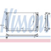 Радиатор охлаждения двигателя NISSENS 60499