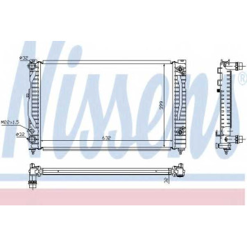 Радиатор охлаждения двигателя NISSENS 60499