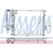 Радиатор охлаждения двигателя NISSENS 60614A