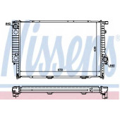 Радиатор охлаждения двигателя NISSENS 60747A
