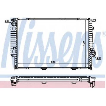 Радиатор охлаждения двигателя NISSENS 60747A