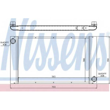 Радиатор охлаждения двигателя NISSENS 60765