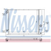 Радиатор охлаждения двигателя NISSENS 60772