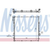 Радиатор охлаждения двигателя NISSENS 60788A