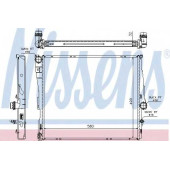 Радиатор охлаждения двигателя NISSENS 60807