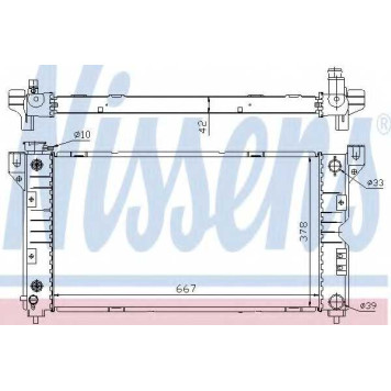 Радиатор охлаждения двигателя NISSENS 60984