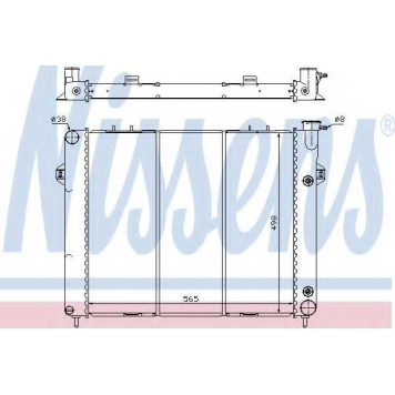 Радиатор охлаждения двигателя NISSENS 609901