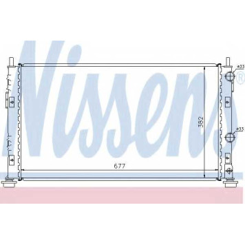 Радиатор охлаждения двигателя NISSENS 61003
