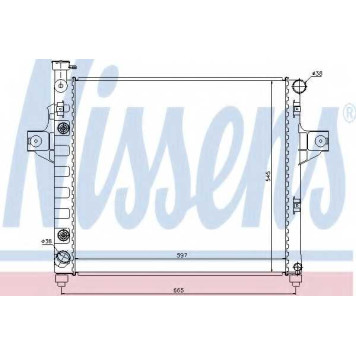Радиатор охлаждения двигателя NISSENS 61009