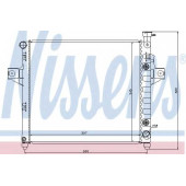 Радиатор охлаждения двигателя NISSENS 61010