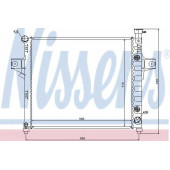 Радиатор охлаждения двигателя NISSENS 61023