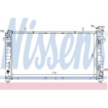 Радиатор охлаждения двигателя NISSENS 61025