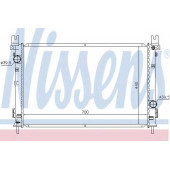 Радиатор охлаждения двигателя NISSENS 61028