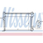 Радиатор охлаждения двигателя NISSENS 61315