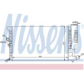 Радиатор охлаждения двигателя NISSENS 61399A