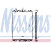 Радиатор охлаждения двигателя NISSENS 614170