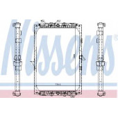 Радиатор охлаждения двигателя NISSENS 61417A