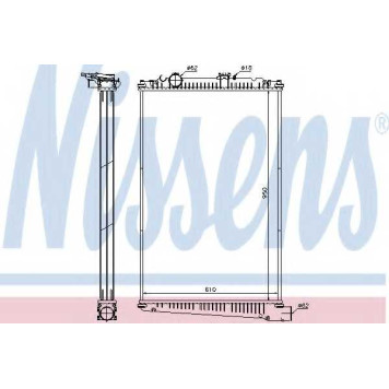 Радиатор охлаждения двигателя NISSENS 614420