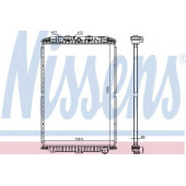 Радиатор охлаждения двигателя NISSENS 614470