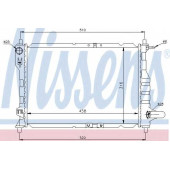 Радиатор охлаждения двигателя NISSENS 61630