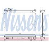 Радиатор охлаждения двигателя NISSENS 61642