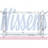 Радиатор охлаждения двигателя NISSENS 61653