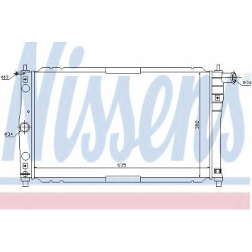 Радиатор охлаждения двигателя NISSENS 61654